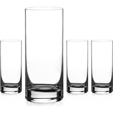 Diamante Home Water Crystal Long Hi Balls 'Aurisâ Drinking Glass 37cl 4pcs