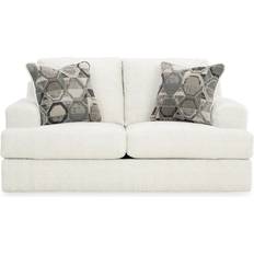 Black - White Sofas Ashley Karinne White Sofa 70" 2 Seater