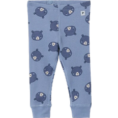 Polarn O. Pyret Baby Bear Print Leggings - Blue