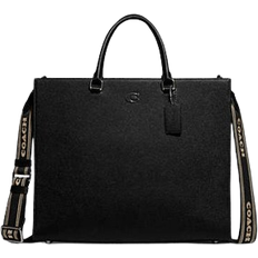 Coach Tote Bag 40 With Signature Canvas - Black