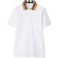 XS Polo Shirts Burberry Cotton Polo Shirt - White