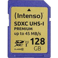 128 GB - SDXC Tarjetas de Memoria & Memorias USB Intenso Premium SDXC Class10 UHS-I U1 45MB/s 128GB