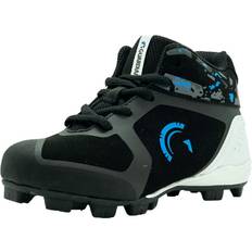 Guardian Youth Blaze Hi Top Rubber Molded Baseball & Softball Cleats - Black/Royal