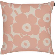 Marimekko unikko kuddfodral Marimekko Pieni Unikko Kuddöverdrag Rosa, Vit (50x50cm)