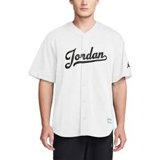 Bekleidung Nike Men's Jordan Flight MVP Baseball Top - White/Black