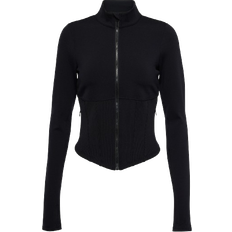 Alo Airbrush Corset Full Zip Jacket - Black • Price »