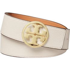 Tory Burch 1.5" Miller Reversible Belt - New Ivory/Natural Vachetta/Gold