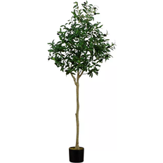 Iron Artificial Plants Nearly Natural Artificial Olive Green Artificial Plant