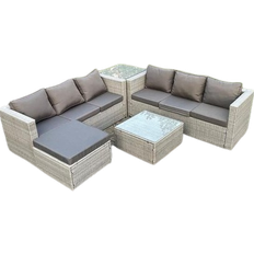 Rattan Outdoor Lounge Sets Fimous Corner Outdoor Lounge Set, 2 Table incl. 2 Sofas