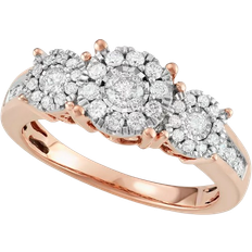 Engagement Rings - Rose Gold Macy's Ring - Rose Gold/Diamonds