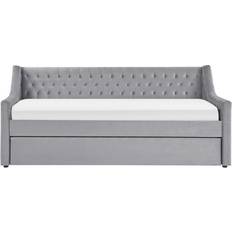 Beliani Montargis Velvet Gray Canapé 219cm Canapé 3 Places