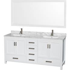 Mirror Vanity Units for Double Basins Wyndham Collection Sheffield (WCS141472DWHCMUNSM70)