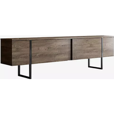 Noir Meubles TV Skånska Möbelhuset Luxe Walnut Black Meuble TV 180x50cm