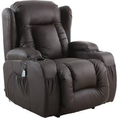 Massage- & Relaxation Products More4Homes Chester Black Automatic Leather Recliner Chair