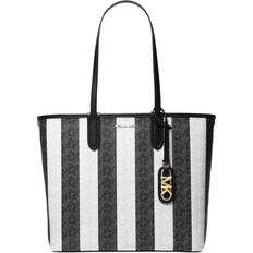 Michael Kors Noir Sacs Michael Kors Eliza Tote Bag - Black/Opticwhite