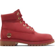 Nubuck Boots Children's Shoes Timberland Junior 6 Inch Premium Boot - Dark Red