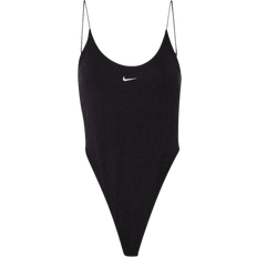 Modal Shapewear & Under Garments NIKE Sportswear Chill Knit Women's Tight Cami Bodysuit - Black/Sail