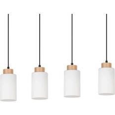 Envostar Talia Black/Wood/White Pendellampa ∅ 9.5cm 4st