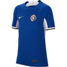 Nike chelsea home Nike Kids' Chelsea F.C. 2023/24 Stadium Home Dri-Fit Football Shirt