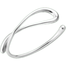 Mercy Twist Bangle - Silver