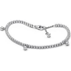 Pandora tennis Pandora Sparkling Drops Tennis Bracelet - Silver/Transparent