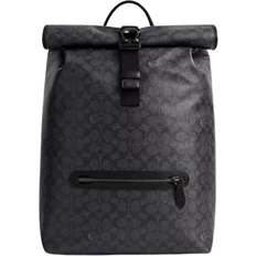 Coach Femme Sacs à dos Coach Beck Roll Top Backpack In Signature Canvas - Charcoal