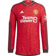 Manchester united 23 24 adidas Men Manchester United 23/24 Long Sleeve Home Authentic Jersey