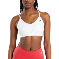 Gymshark Ruched Sports Bra - White