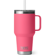 Yeti Travel Mugs Yeti Rambler Straw Tropical Pink Travel Mug 35fl oz