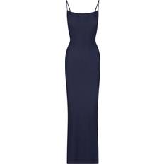 Soft Lounge Long Slip Dress - Navy