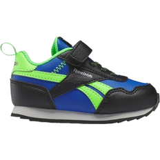 Reebok Kid's Royal Classic Jog 3 - Core Black/Harmony Green/Acid Yellow