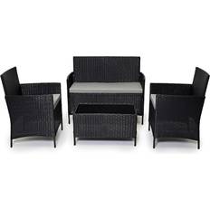 EVRE Madrid Outdoor Lounge Set, 1 Table incl. 2 Chairs & 1 Sofas