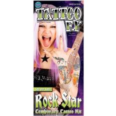 Tattoos Makeup Tinsley Transfers FX Rock Star Tattoo Set Kit Acessory