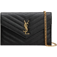 Saint Laurent YSL Monogram Small Wallet - Black