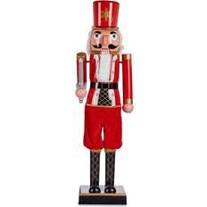 Nutcracker Black Red Figurita 37cm 8pcs