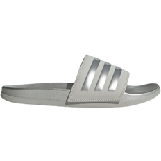 Adidas Grey Slides adidas Adilette Comfort - Grey Two/Silver Metallic