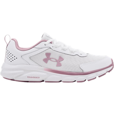 Under Armour Pink Sport Shoes Under Armour Charged Assert 9 W - White/Mauve Pink