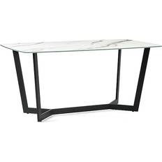 Metal Dining Tables Julian Bowen Olympus White Dining Table 90x160cm