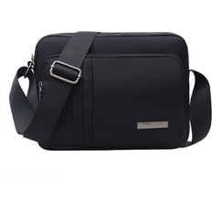 Nylon Messengervesker Zhuoku Casual Crossbody Bag - Black