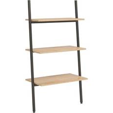 Estanterías Escalonadas vidaXL 336370 Light Brown/Black Step Shelf 116cm