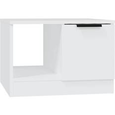vidaXL Engineered Wood White Sofabord 50x50cm