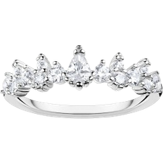 Silber Ringe Thomas Sabo Ice Ring - Silver/Transparent