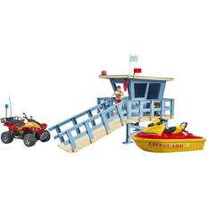 Bruder Bworld Life Guard Station with Quad & Personal Water Craft 62780