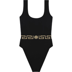 Versace Greca Border One Piece Swimsuit - Black