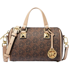 Michael Kors Grayson Small Empire Signature Logo Duffel Crossbody Bag - Brown