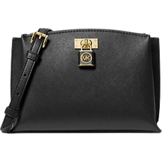 Michael Kors Ruby Medium Saffiano Leather Messenger Bag - Black