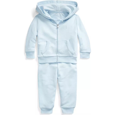 3-6M - Boys Tracksuits Children's Clothing Polo Ralph Lauren Boy's Atlantic Terry Fleece Jogger Set - Beryl Blue