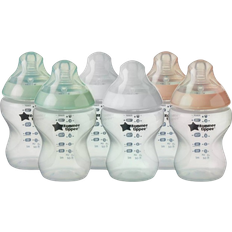 Biberones Tommee Tippee Closer to Nature Baby Bottles Slow-Flow Breast-Like Teat with Anti-Colic Valve 6-pack 260ml