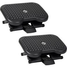 Mind Reader Tilt Adjustable Ergonomic Foot Rest 2-pack