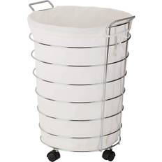 Chrome Laundry Baskets & Hampers Honey Can Do Rolling Hamper (HMP-02108)